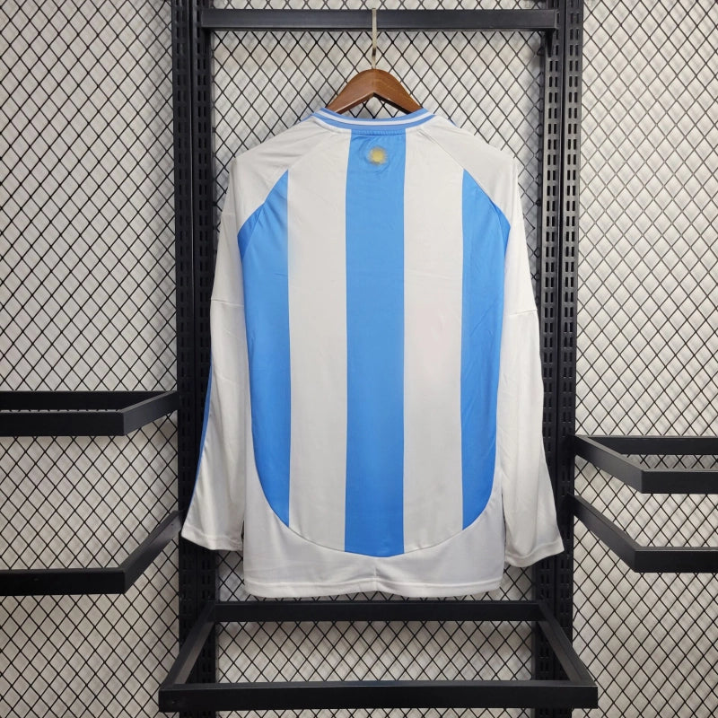 Camisa Argentina Home 24/25 - Versão Manga Comprida