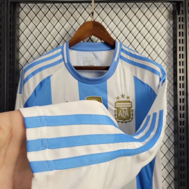 Camisa Argentina Home 24/25 - Versão Manga Comprida