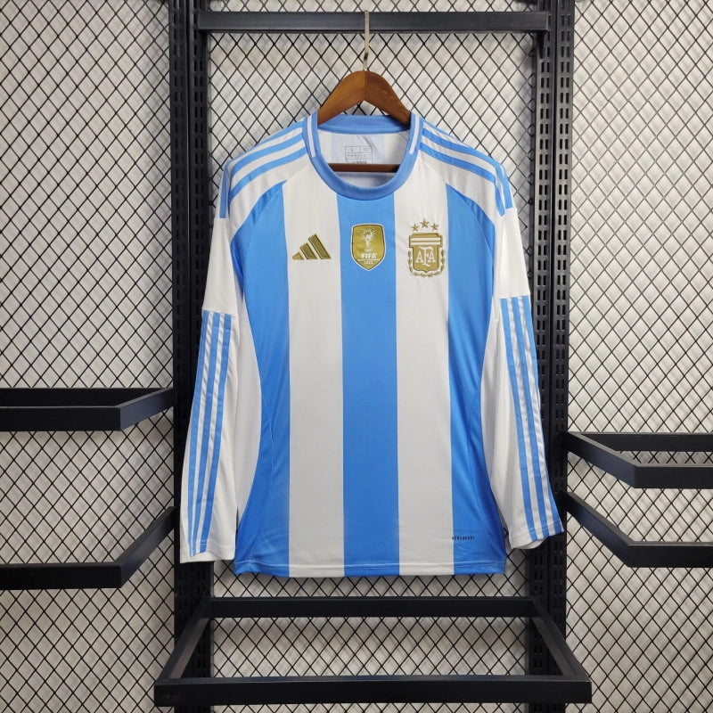 Camisa Argentina Home 24/25 - Versão Manga Comprida